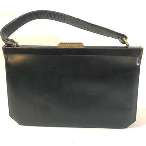 Vintage michels-druels Leather Bag Size Medium Color Black